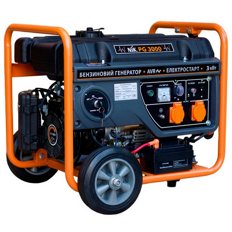 Бензиновий генератор NIK PG 3000 (2,6/3 кВт)